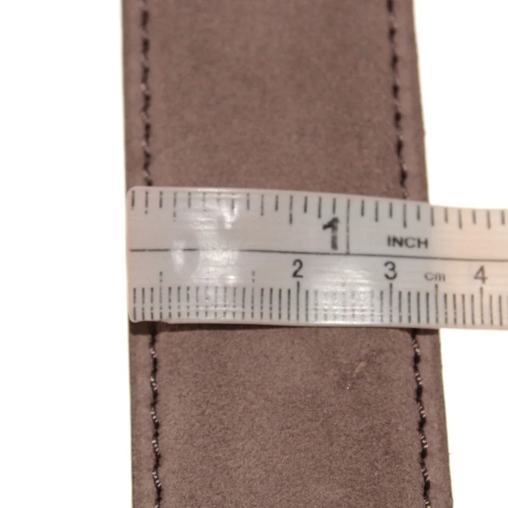 Di Bianco NWT Cut to Size Dress Belt In Solid Brown Suede Leather One Size